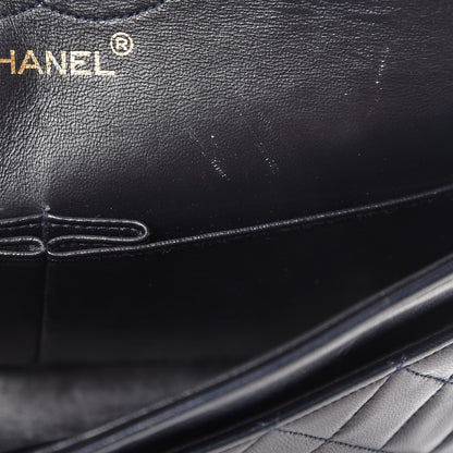 Chanel Lambskin Quilted Medium Double Flap Navy 11 of 18