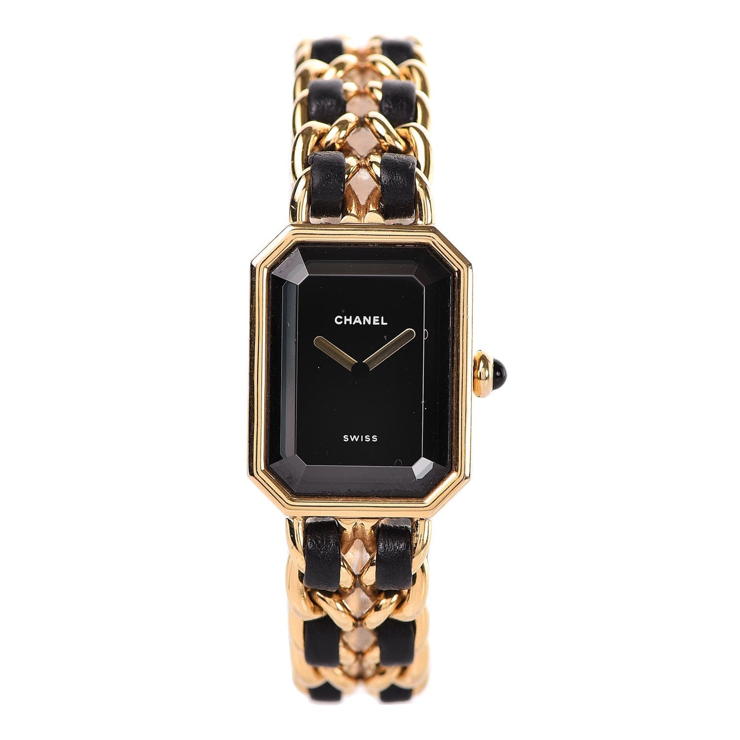 Stainless Steel Lambskin 20mm Chain Premiere Quartz Watch Gold L