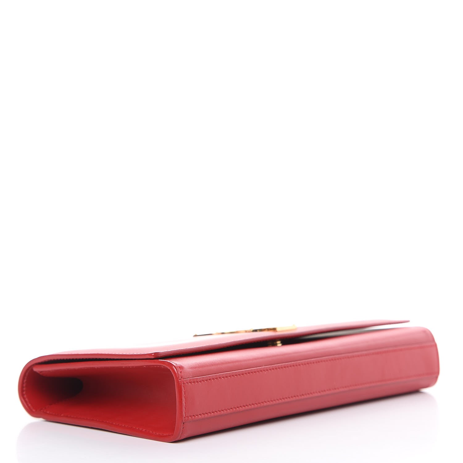 Saint Laurent Smooth Calfskin Cassandre Clutch Rouge Orient 3 of 12