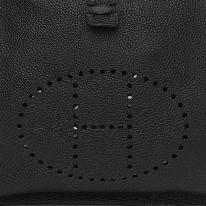 Hermes Taurillon Clemence Evelyne III GM Black 8 of 10