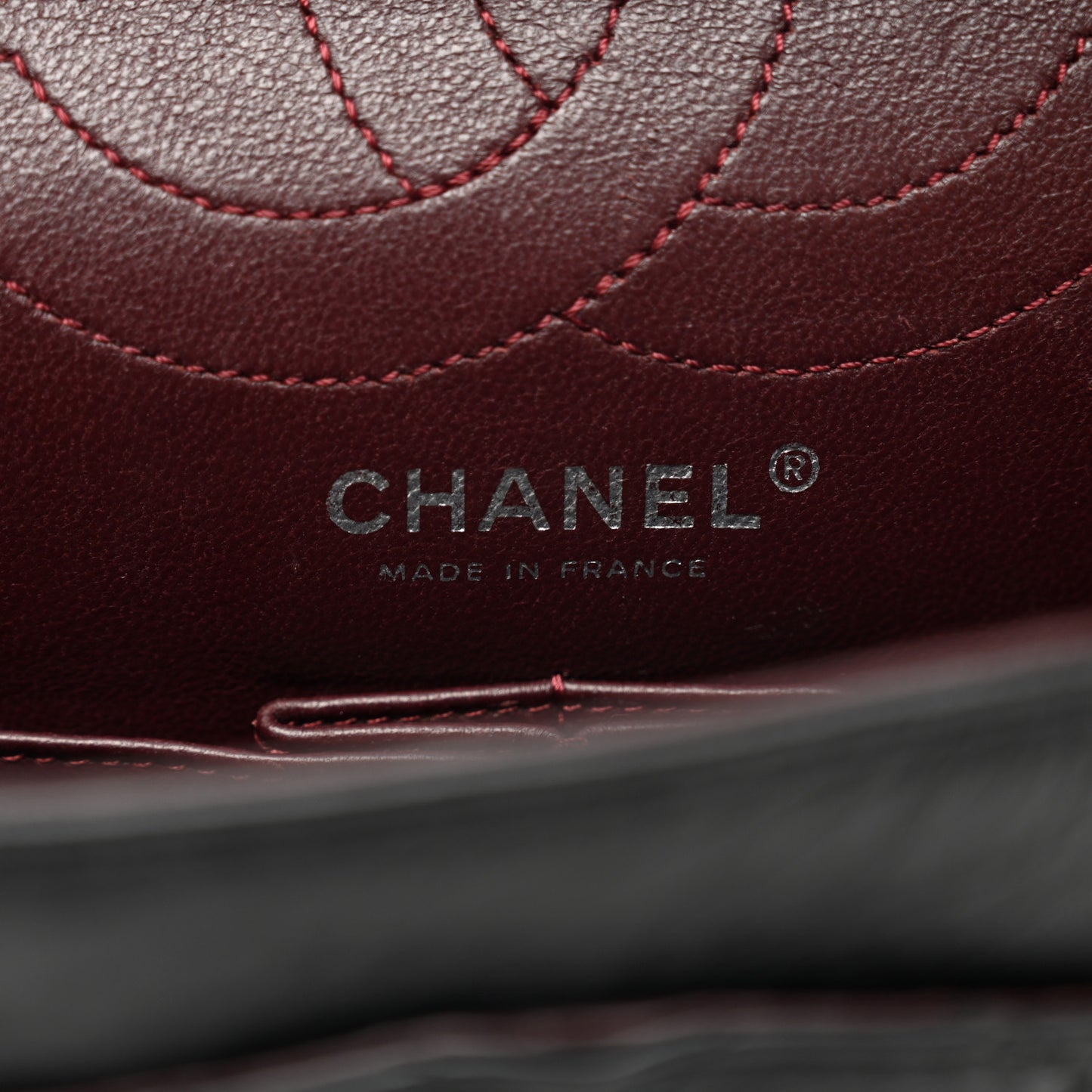 Aged Calfskin Quilted 2.55 Reissue 225 Flap Black