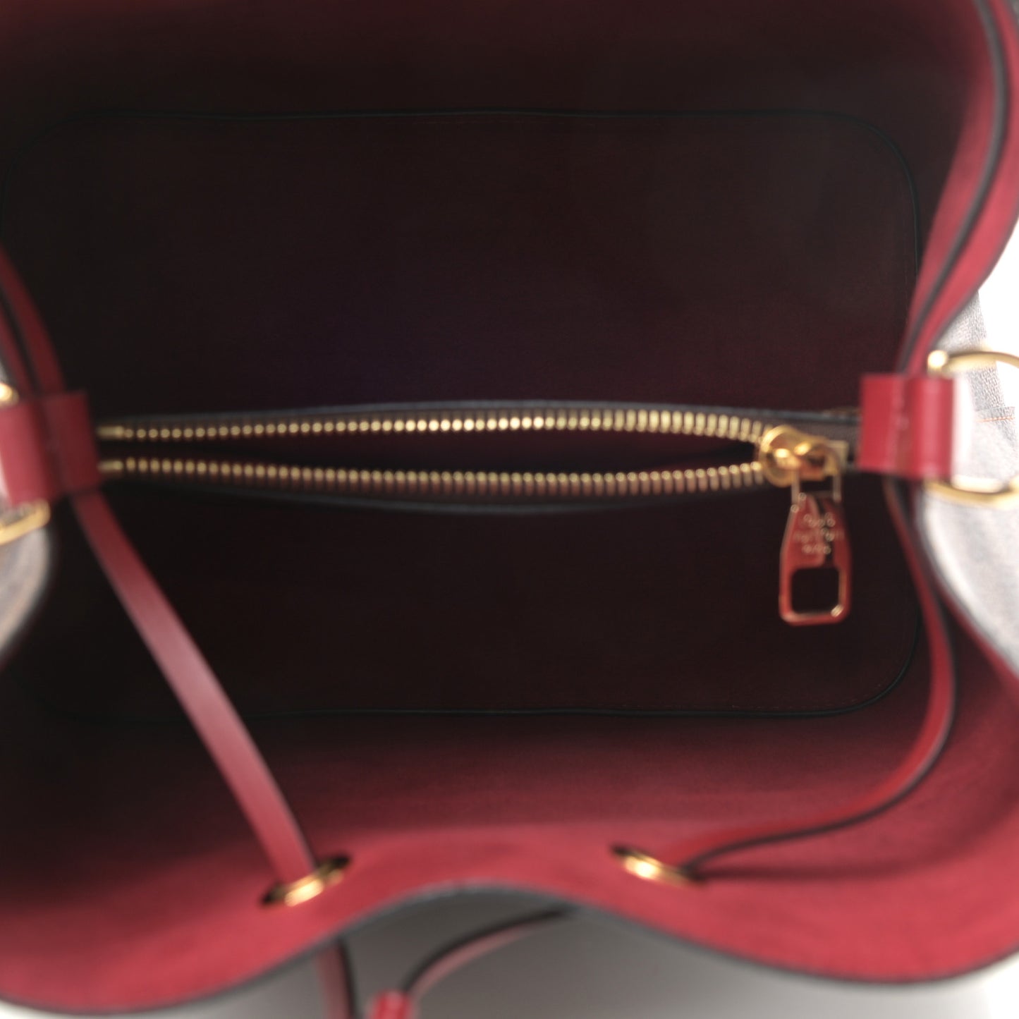 Damier Ebene Neonoe MM Cherry Berry