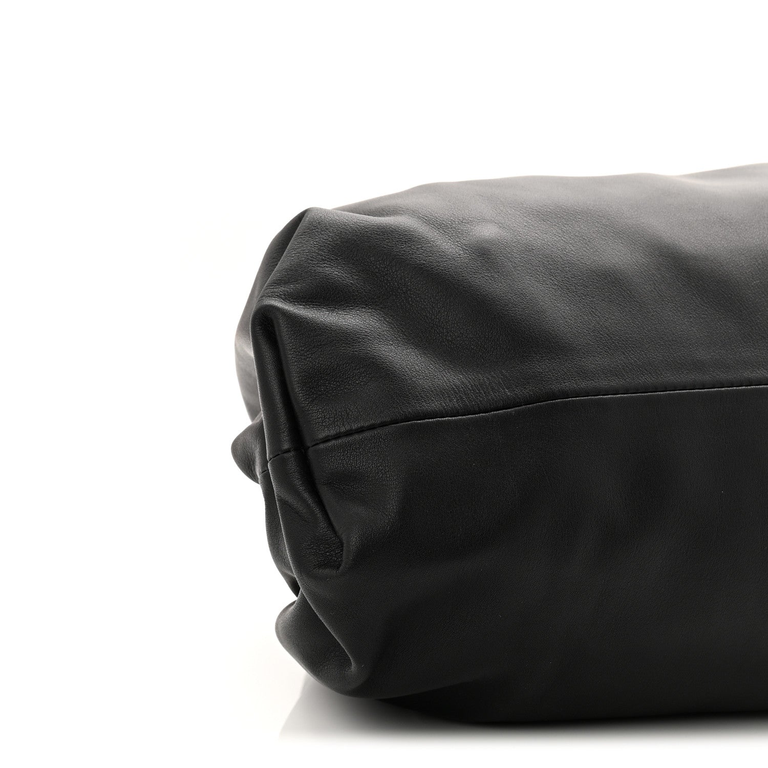 Bottega Veneta Smooth Butter Calf The Pouch Oversized Clutch Black 9 of 10