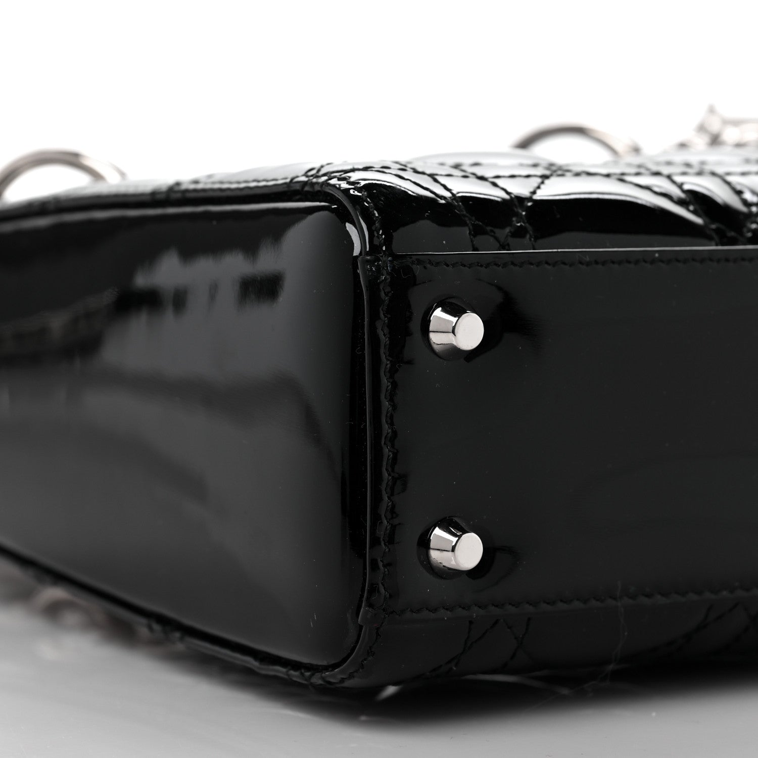 Christian Dior Patent Cannage Mini Lady Dior Black 8 of 9