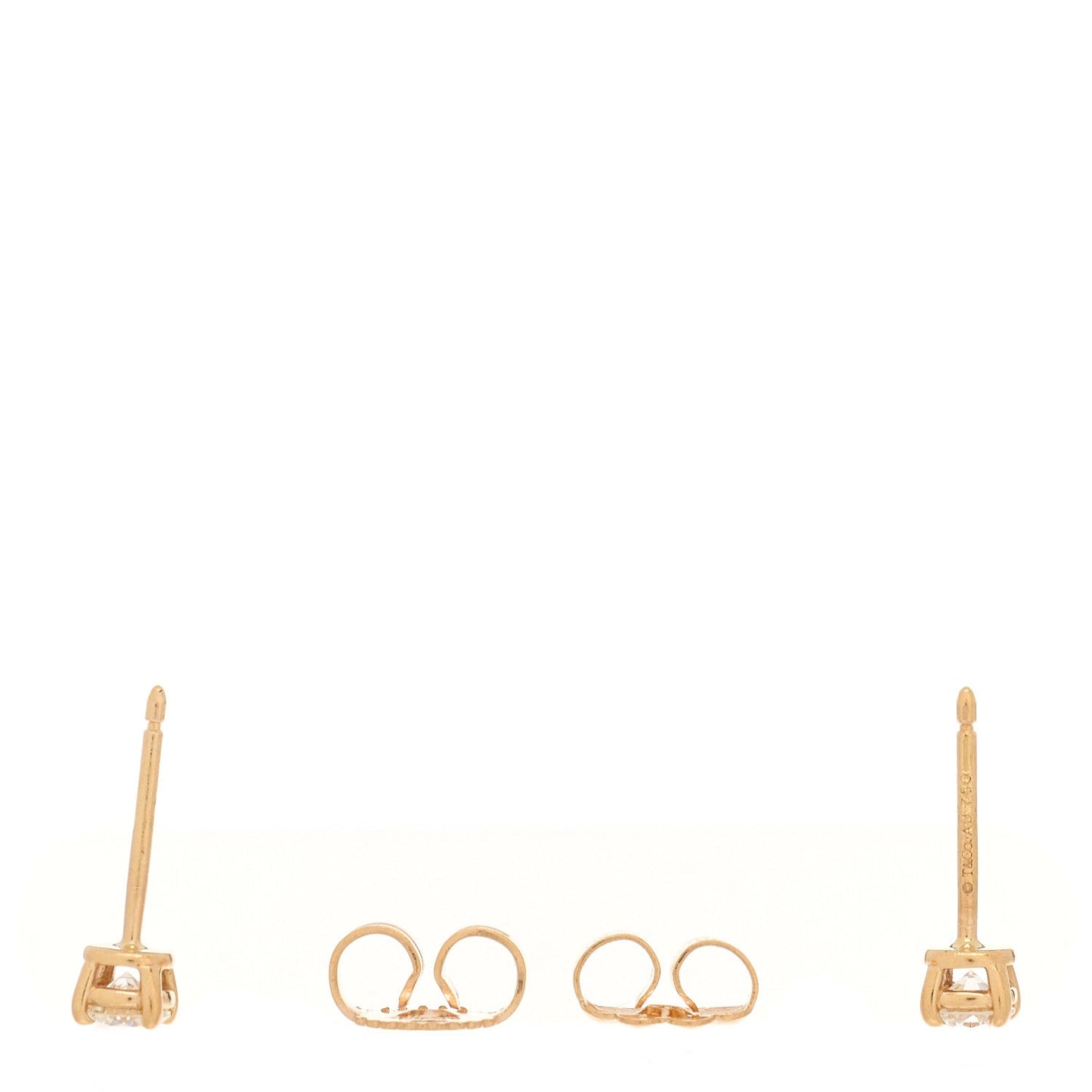 18K Rose Gold Diamond .22ctw Solitaire Earrings