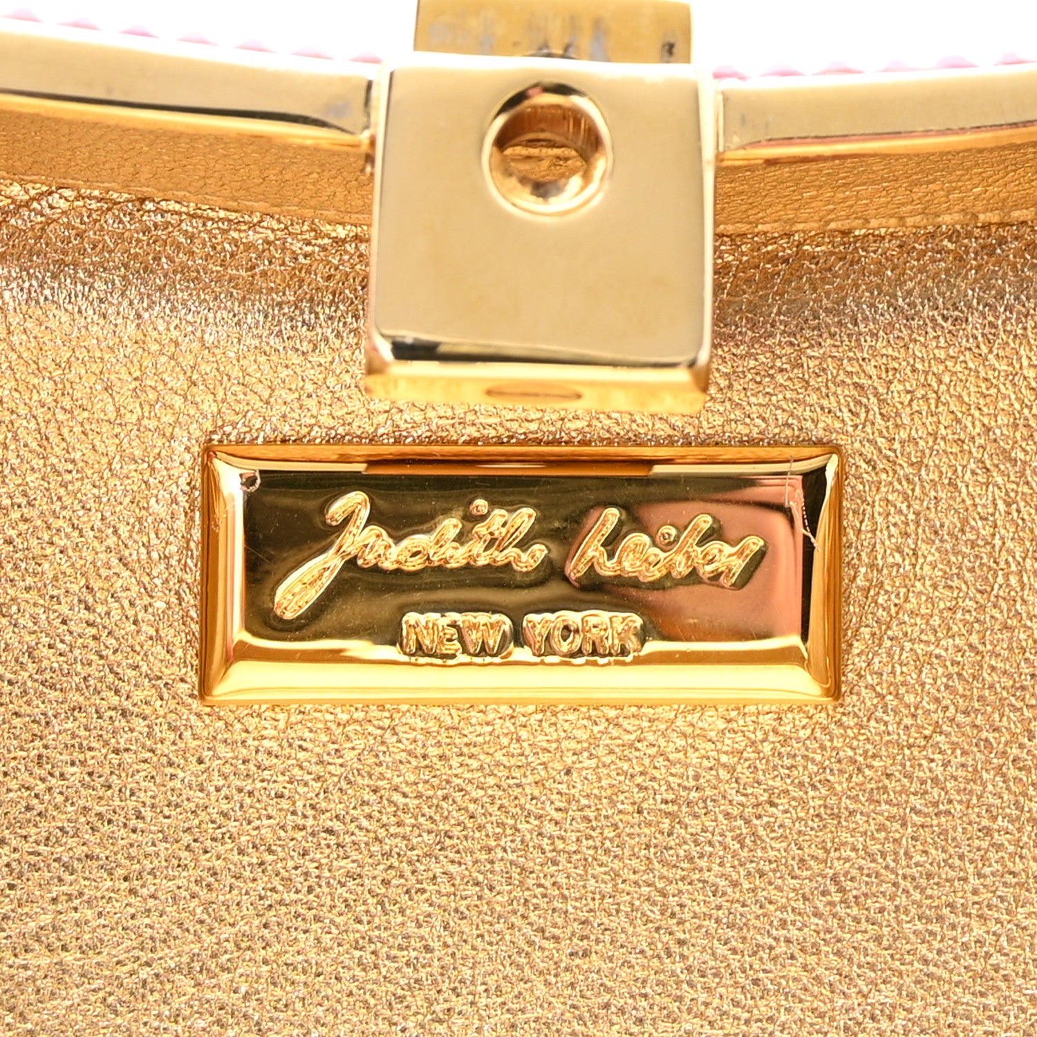 Judith Leiber Swarovski Crystal Minaudière Clutch Pink 1879114