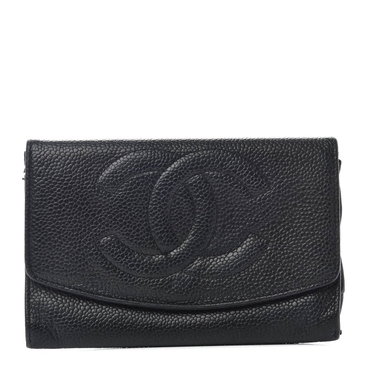 Chanel Caviar CC Timeless Flap Wallet Black 1 of 6