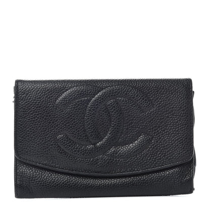 Chanel Caviar CC Timeless Flap Wallet Black 1 of 6