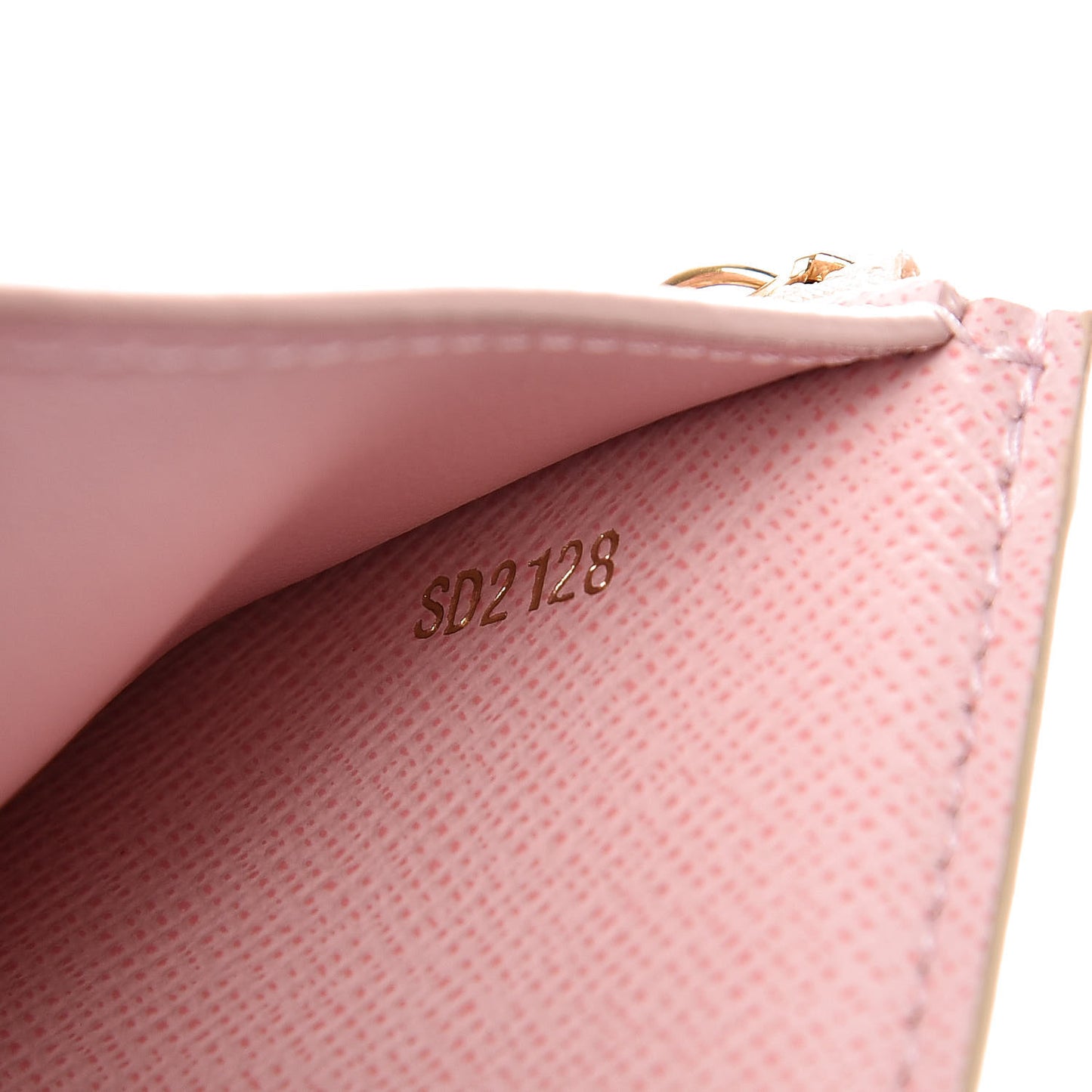 Damier Azur Victorine Wallet Rose Ballerine