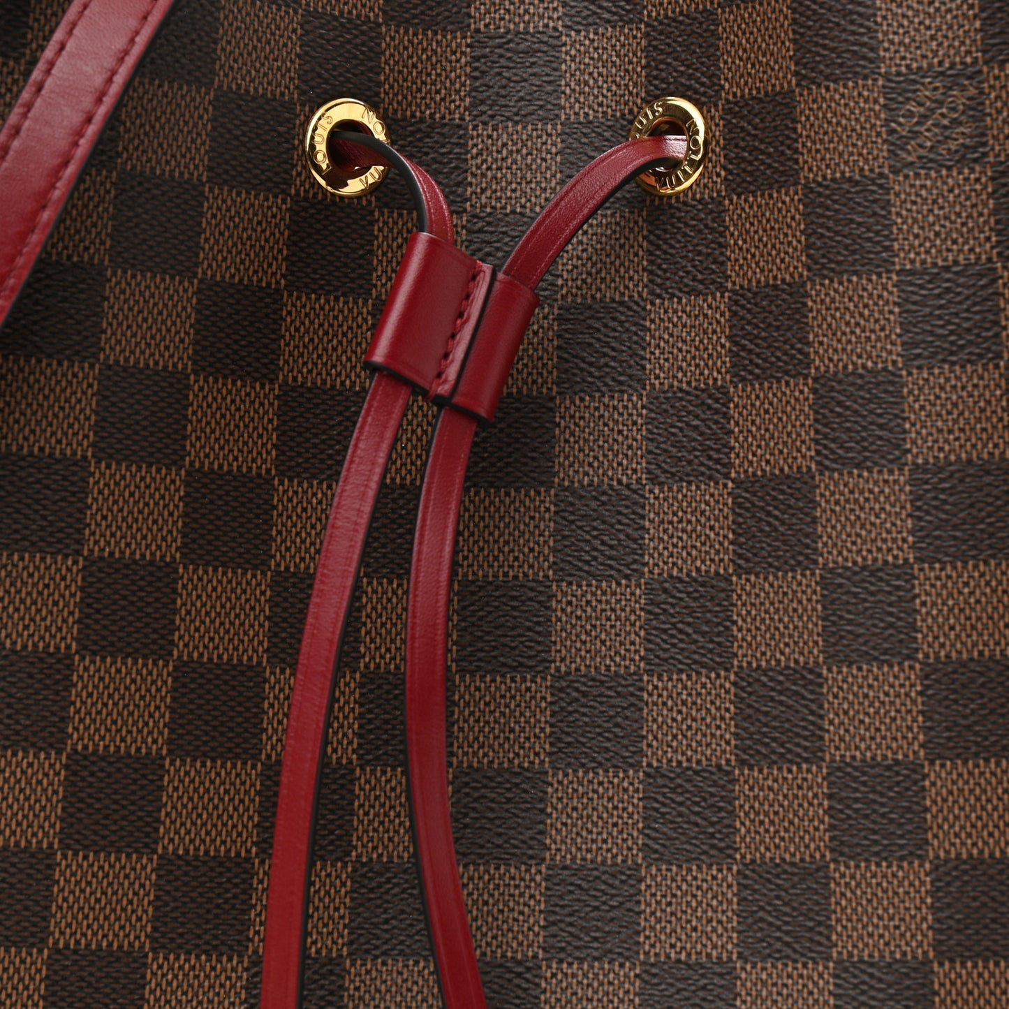Damier Ebene Neonoe MM Cherry Berry