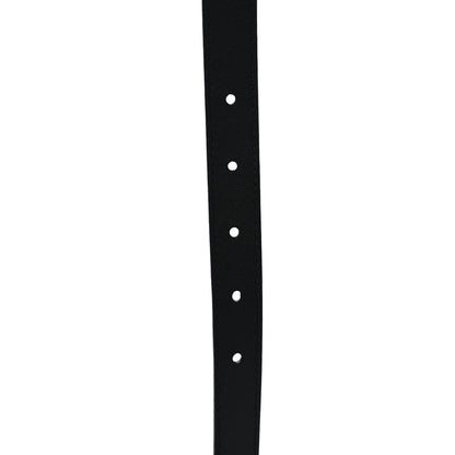 Gucci Calfskin Pearl Double G 20mm Belt 95 38 Black Cream 4 of 7