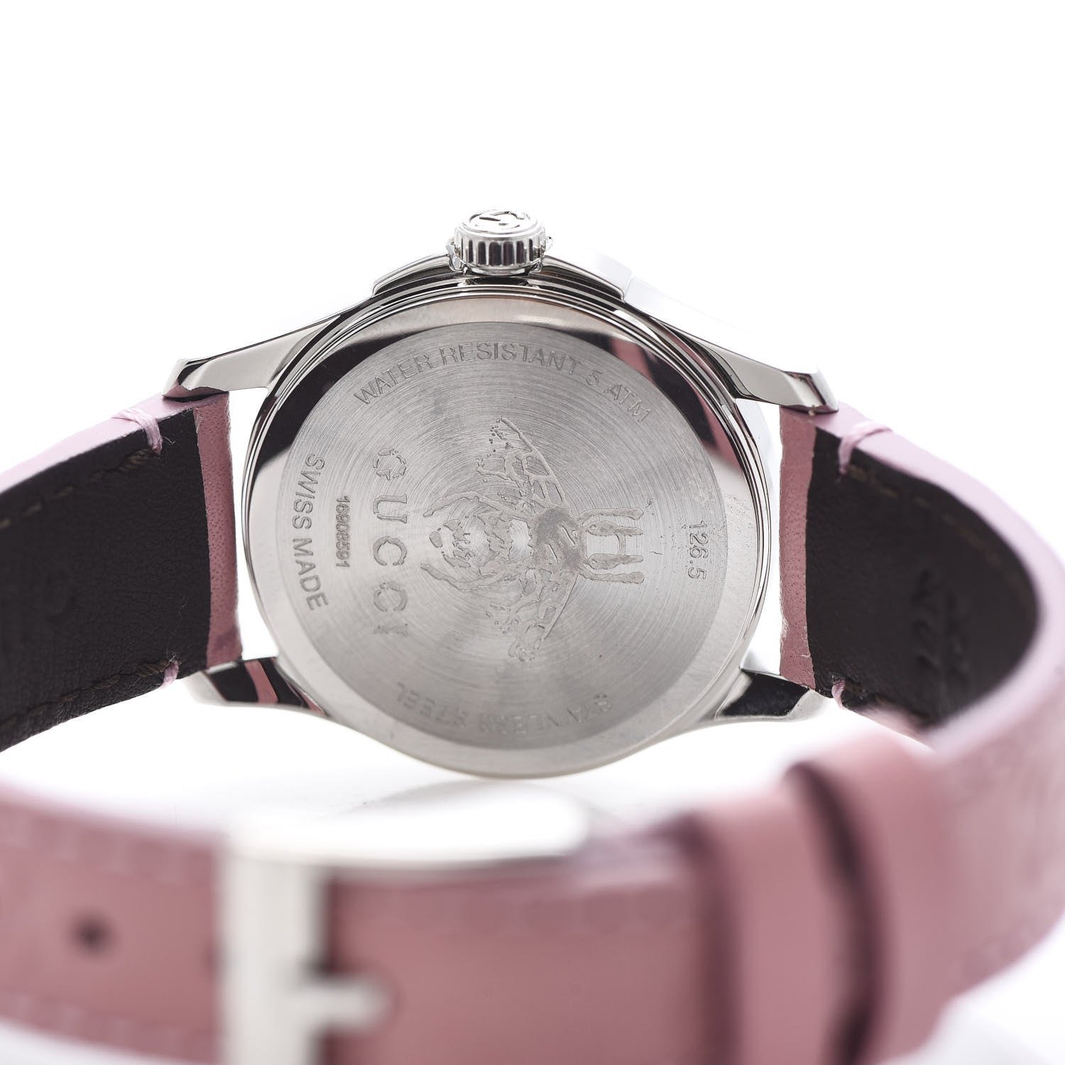 Gucci Stainless Steel Calfskin 27mm G-Timeless Quartz Watch Pink 5 of 5