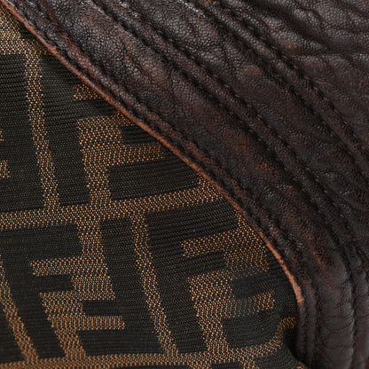 Fendi Zucca Nappa Nuvolata Vitello Tortuga Spy Bowler Tobacco Moro 10 of 11