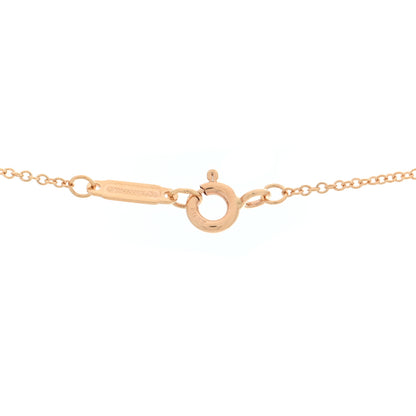 Tiffany 18K Rose Gold Diamond Victoria Vine Circle Pendant Necklace 4 of 5