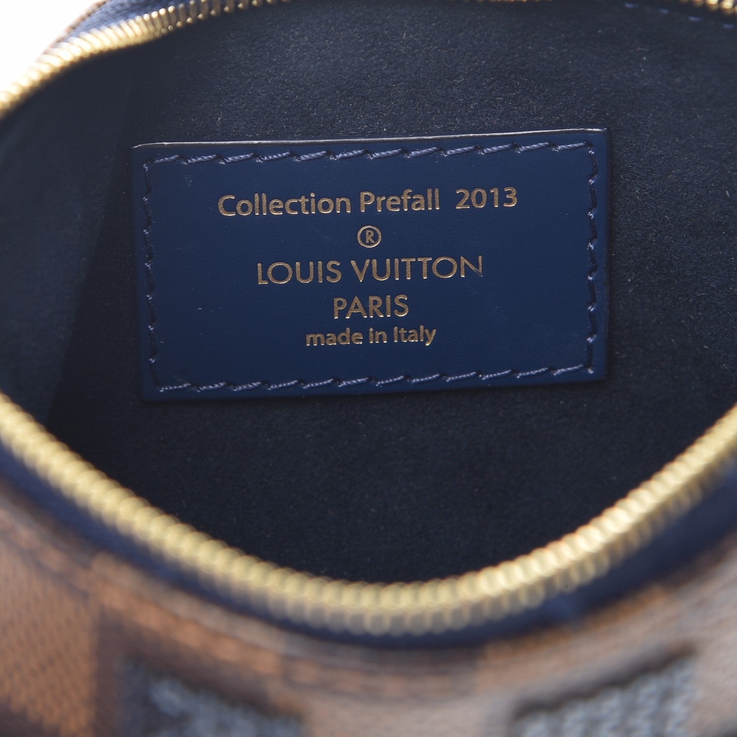 Louis Vuitton Damier Paillettes Mini Pochette Accessories Blue 7 of 11