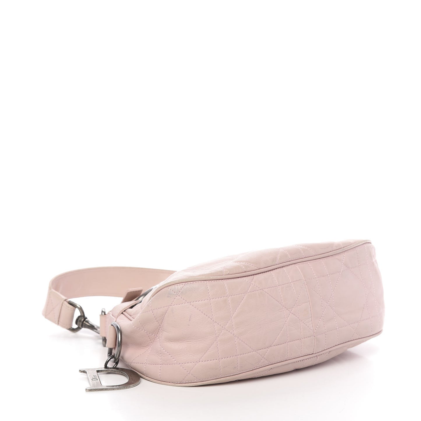 Lambskin Cannage Small Hobo Light Pink