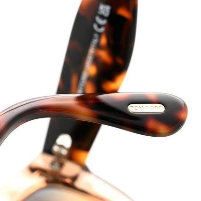 Tom Ford Acetate Phoebe Cat Eye Sunglasses TF939 Transparent Tortoise 9 of 9