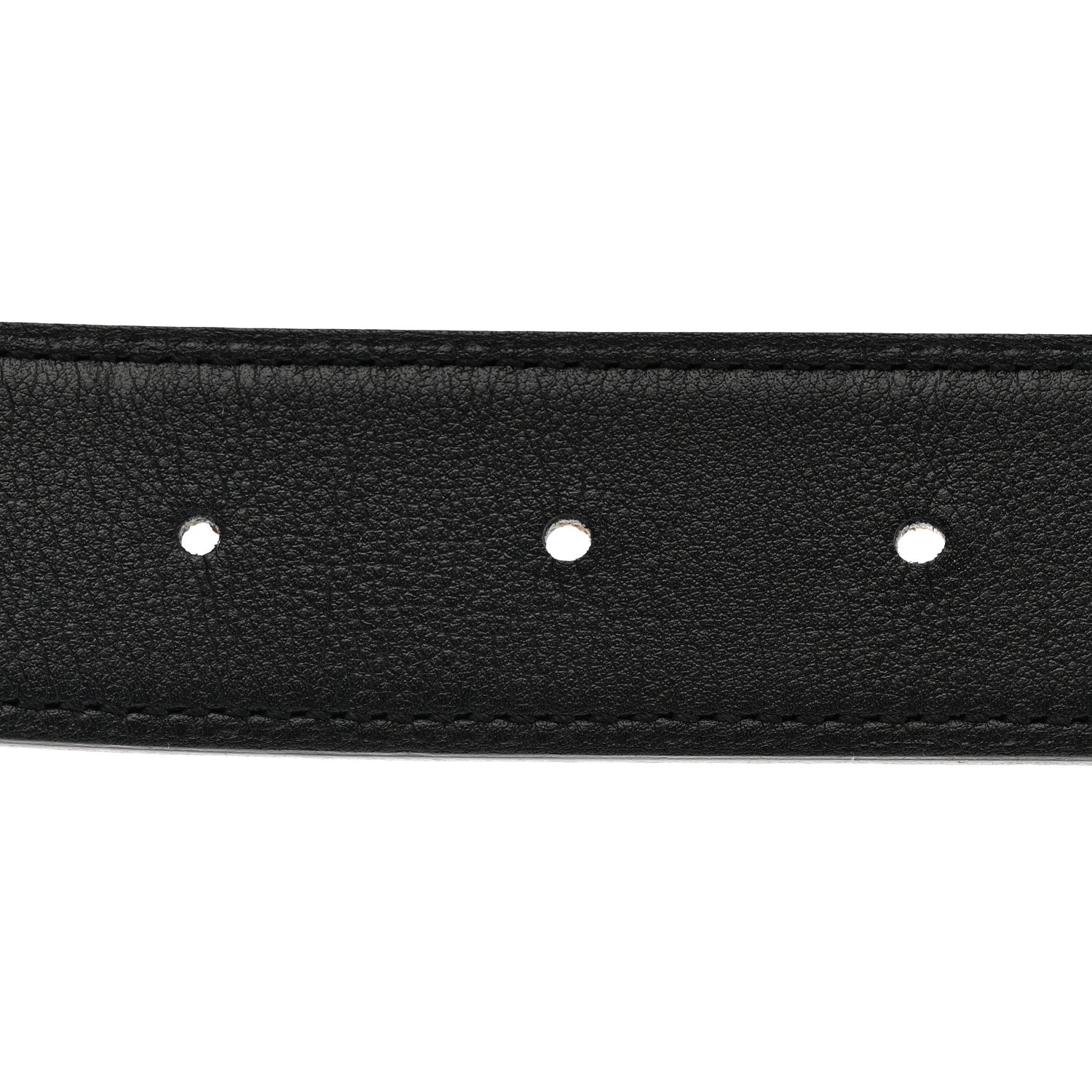 Hermes Swift Epsom 32mm Guilloche H Belt 95 38 Black Gold 4 of 7