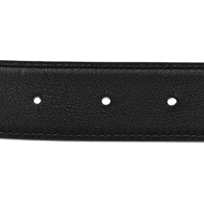 Hermes Swift Epsom 32mm Guilloche H Belt 95 38 Black Gold 4 of 7