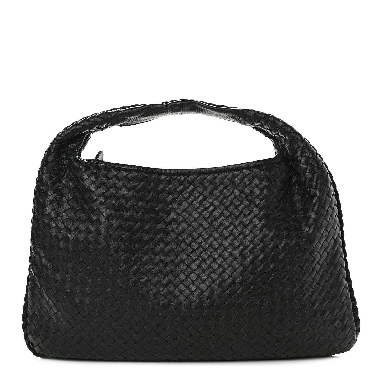 Nappa Intrecciato Large Veneta Hobo Black