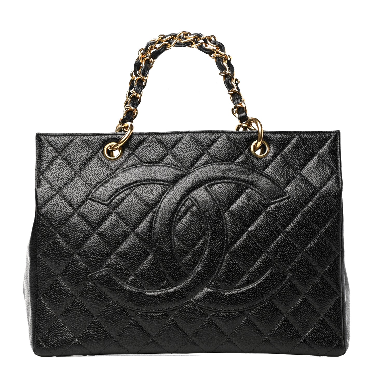 Caviar Quilted Grand Timeless Tote GTT Black