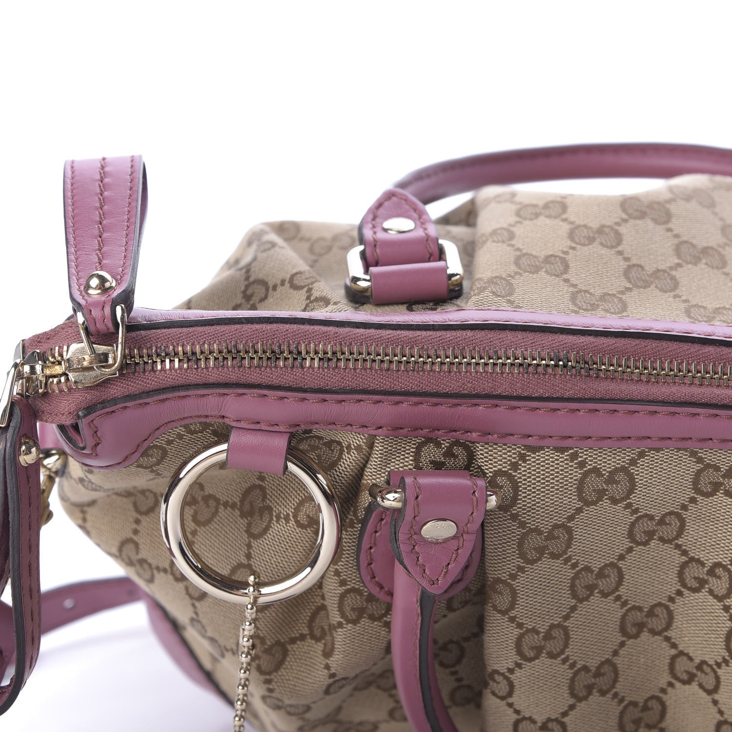Gucci Monogram Medium Sukey Top Handle Peonia Flower 10 of 13