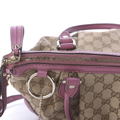 Gucci Monogram Medium Sukey Top Handle Peonia Flower 10 of 13