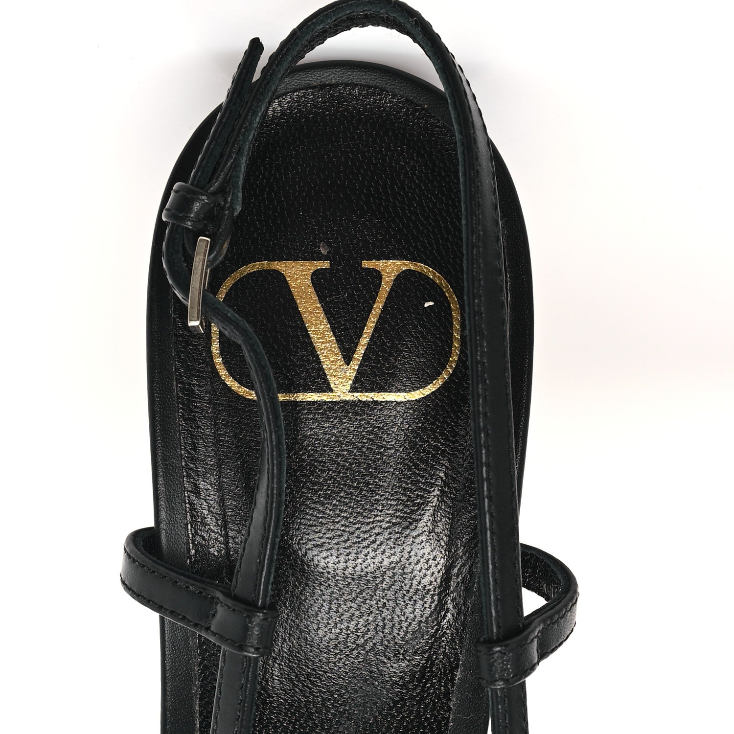 Valentino Garavani Calfskin Tonal Vlogo Slingback 80mm Pumps 38 Black 8 of 10