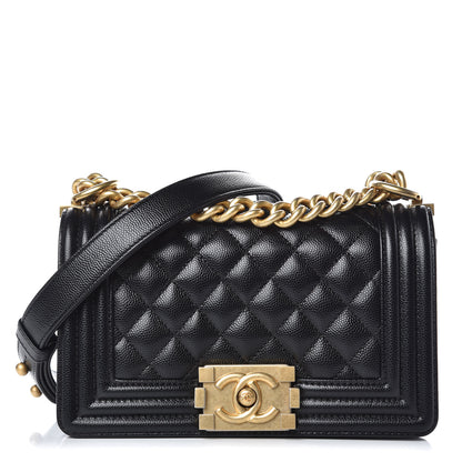 Chanel Caviar Quilted Small Boy Flap Black 1 of 11