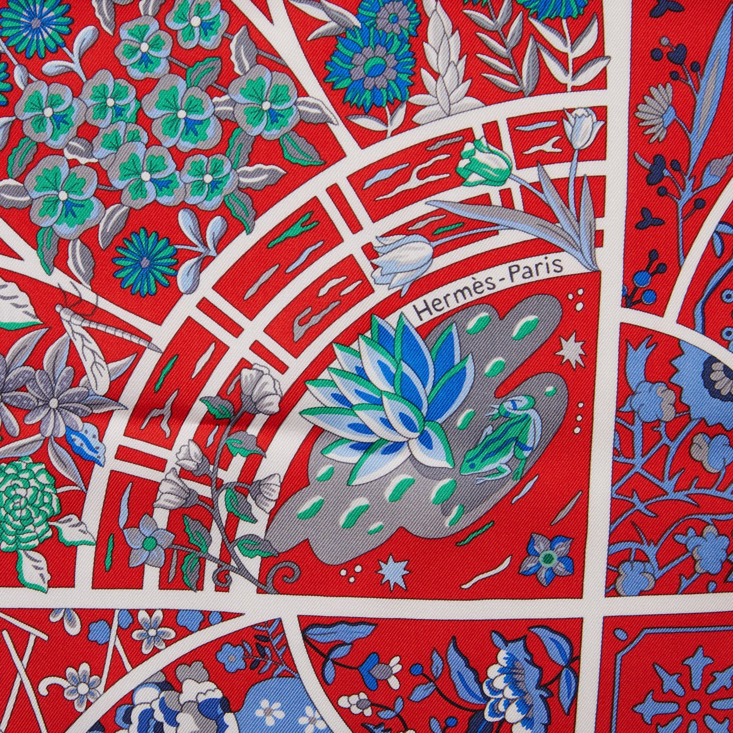 Silk Fleurs De Giverny Scarf 90
