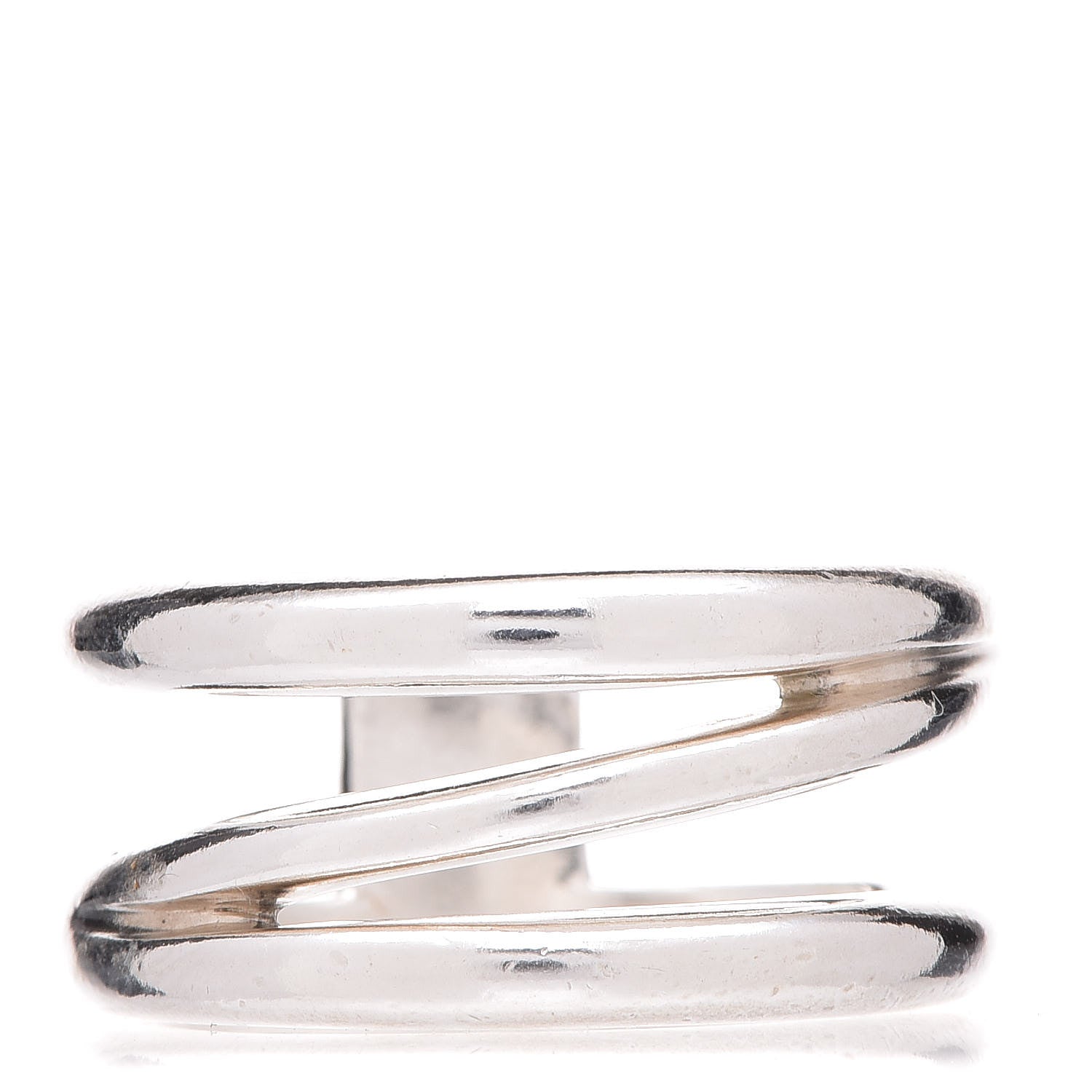Tiffany Sterling Silver Zig Zag Ring 55 7.5 1 of 4