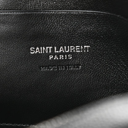 Saint Laurent Grain De Poudre Matelasse Monogram Mini Lou Camera Bag Black 6 of 9