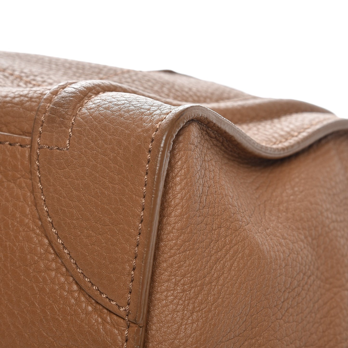 Pebbled Calfskin Mini Luggage Camel