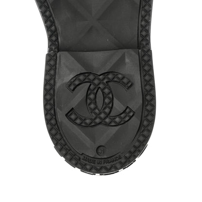 Chanel Caoutchouk CC High Boots 41 Black 3 of 8