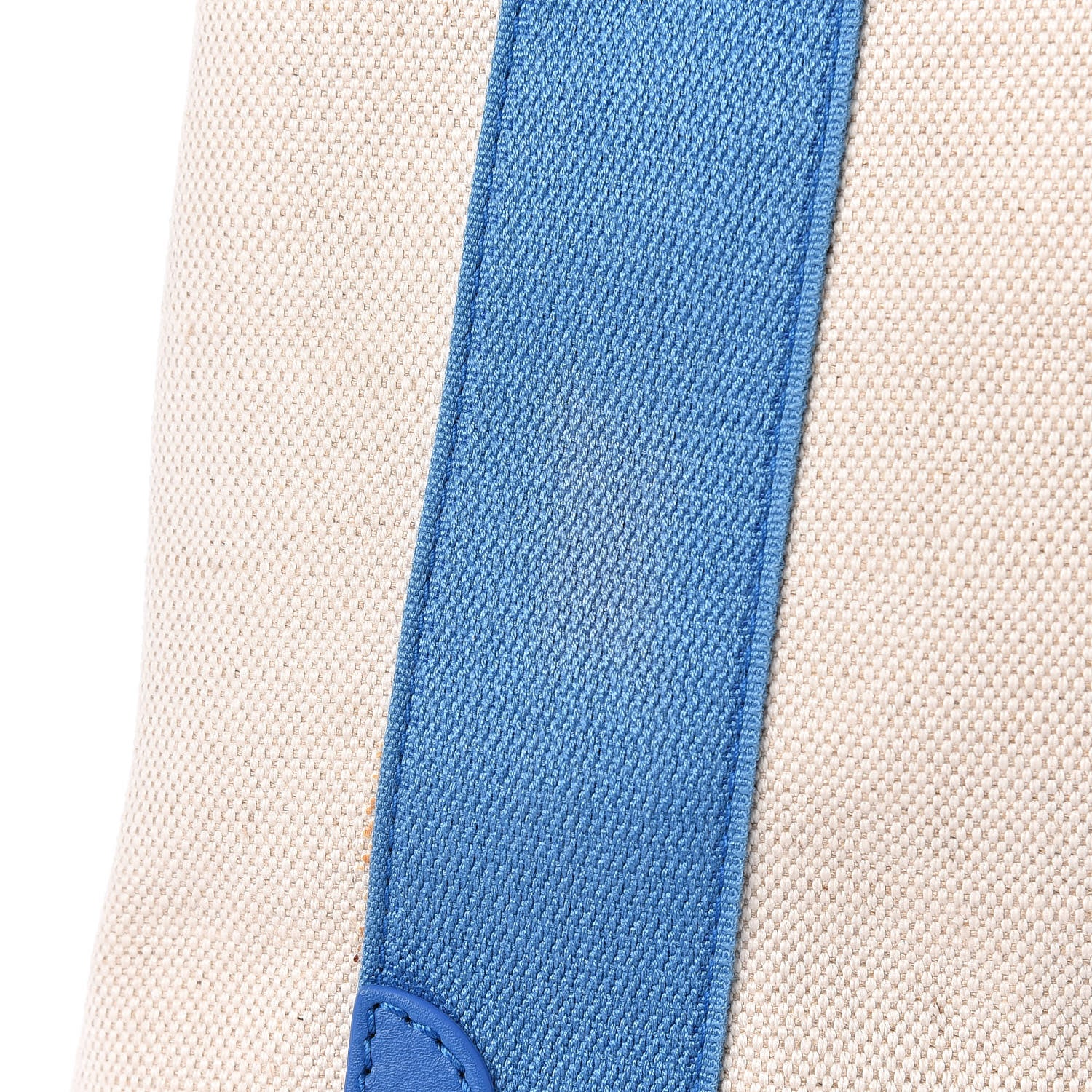 Balenciaga Cotton Canvas Satin Calfskin S Navy Cabas Natural Bleu 11 of 17