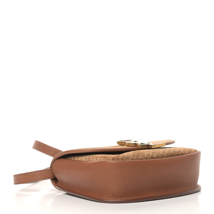 Saint Laurent Suede Calfskin Small Kaia Satchel Brun 4 of 9