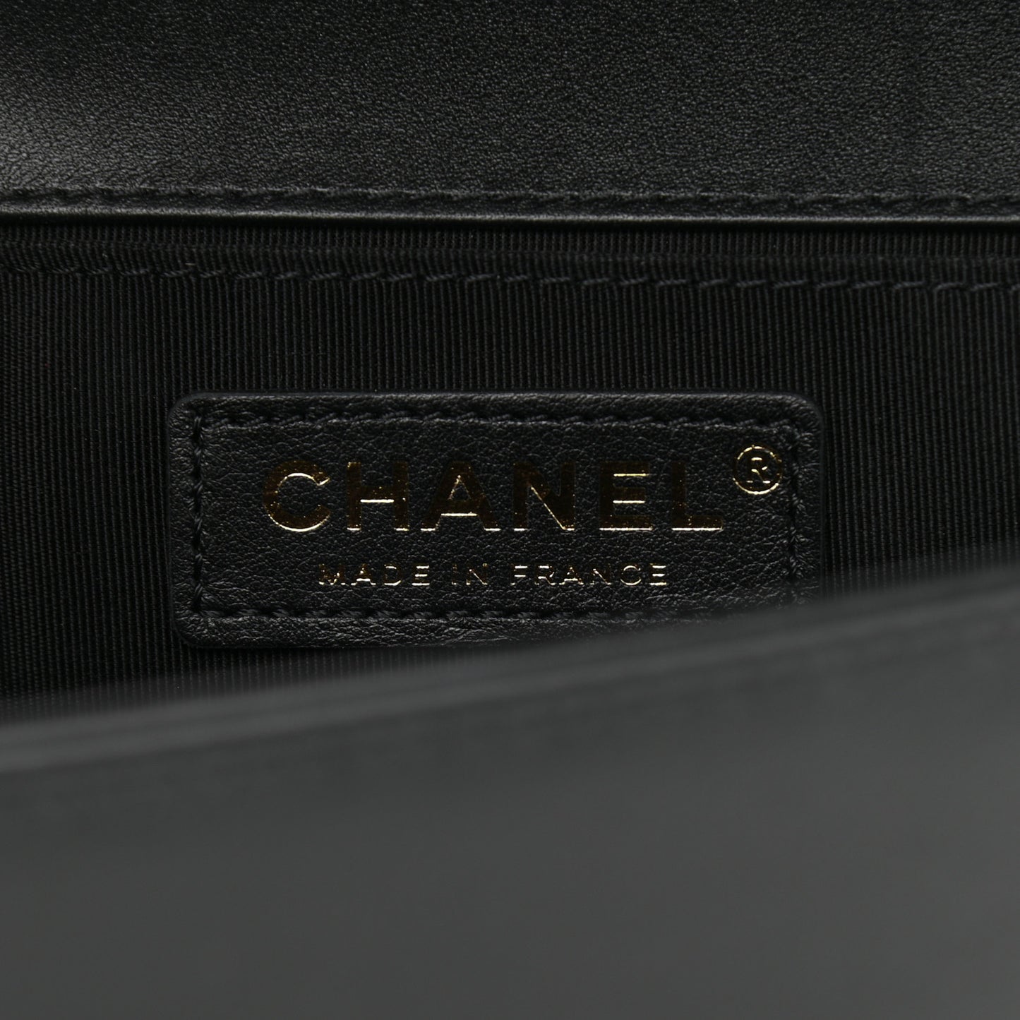 Lambskin Quilted Medium Boy Flap Black