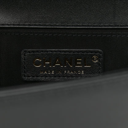 Chanel Lambskin Quilted Medium Boy Flap Black 6 of 12
