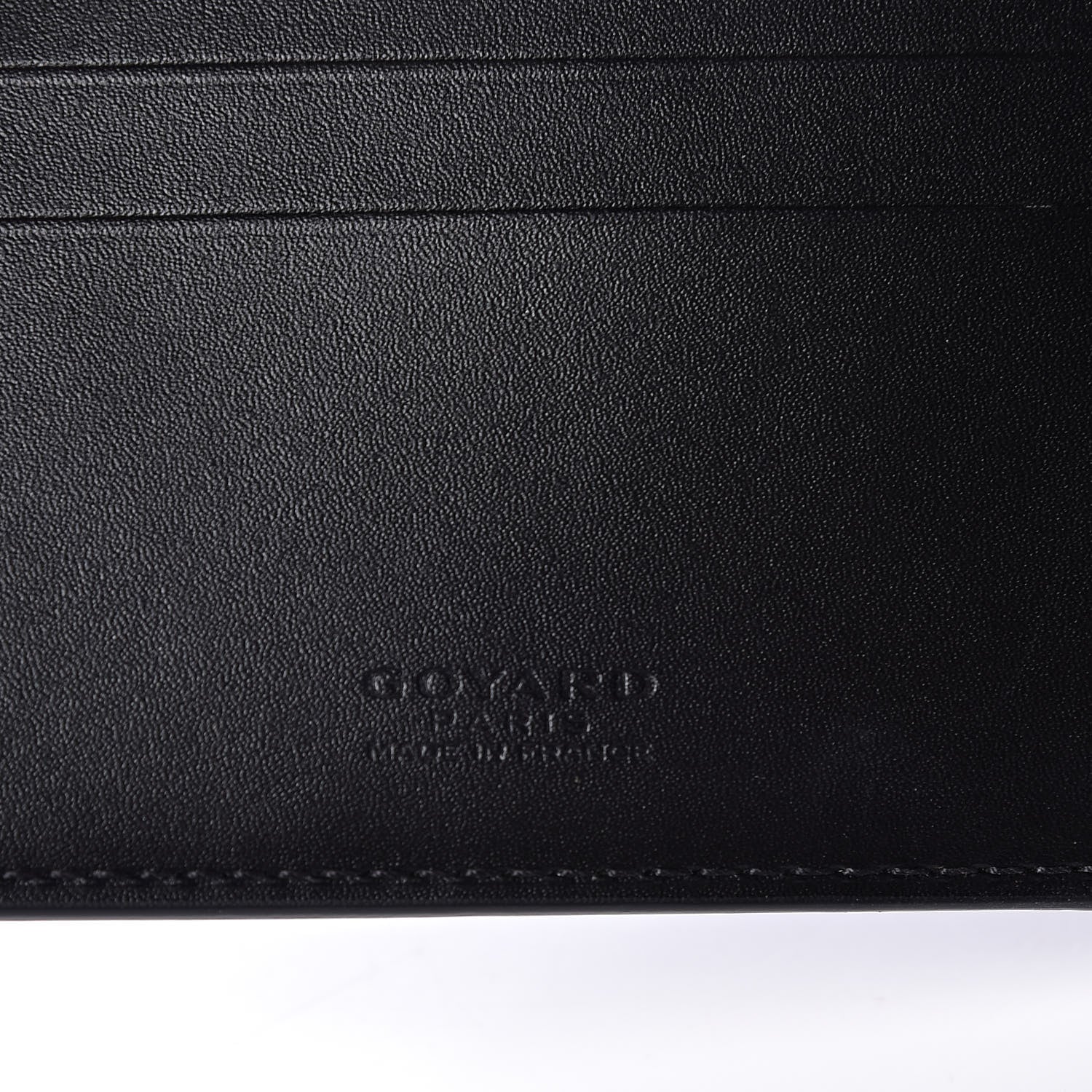 Goyard Goyardine Bi-Fold Victoire PM Wallet Black 6 of 7