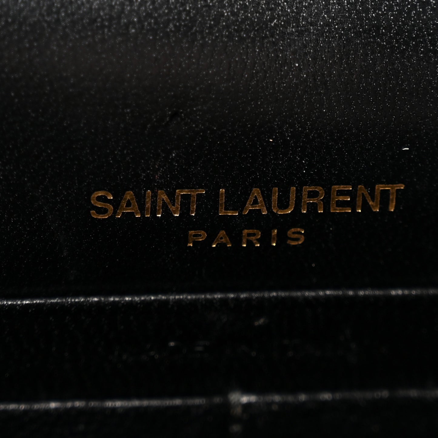 Lambskin Matelasse Chevron Monogram Envelope Chain Wallet Black