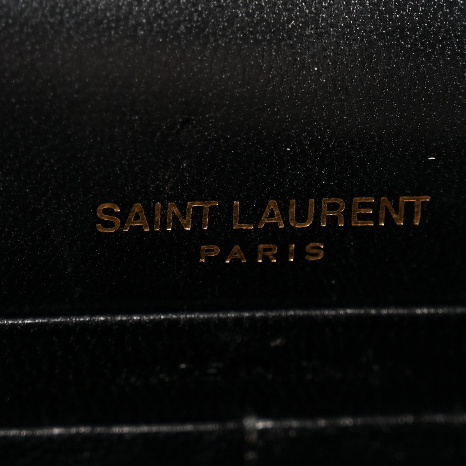 Saint Laurent Lambskin Matelasse Chevron Monogram Envelope Chain Wallet Black 6 of 12