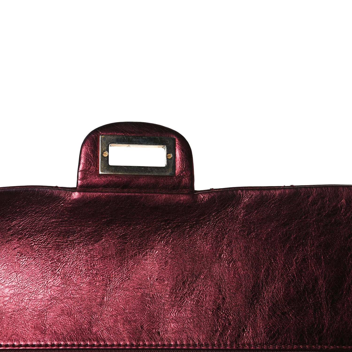 Chanel Metallic Aged Calfskin Quilted 2.55 Reissue 226 Flap Dark Red 8 of 20
