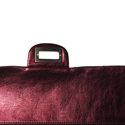 Chanel Metallic Aged Calfskin Quilted 2.55 Reissue 226 Flap Dark Red 8 of 20