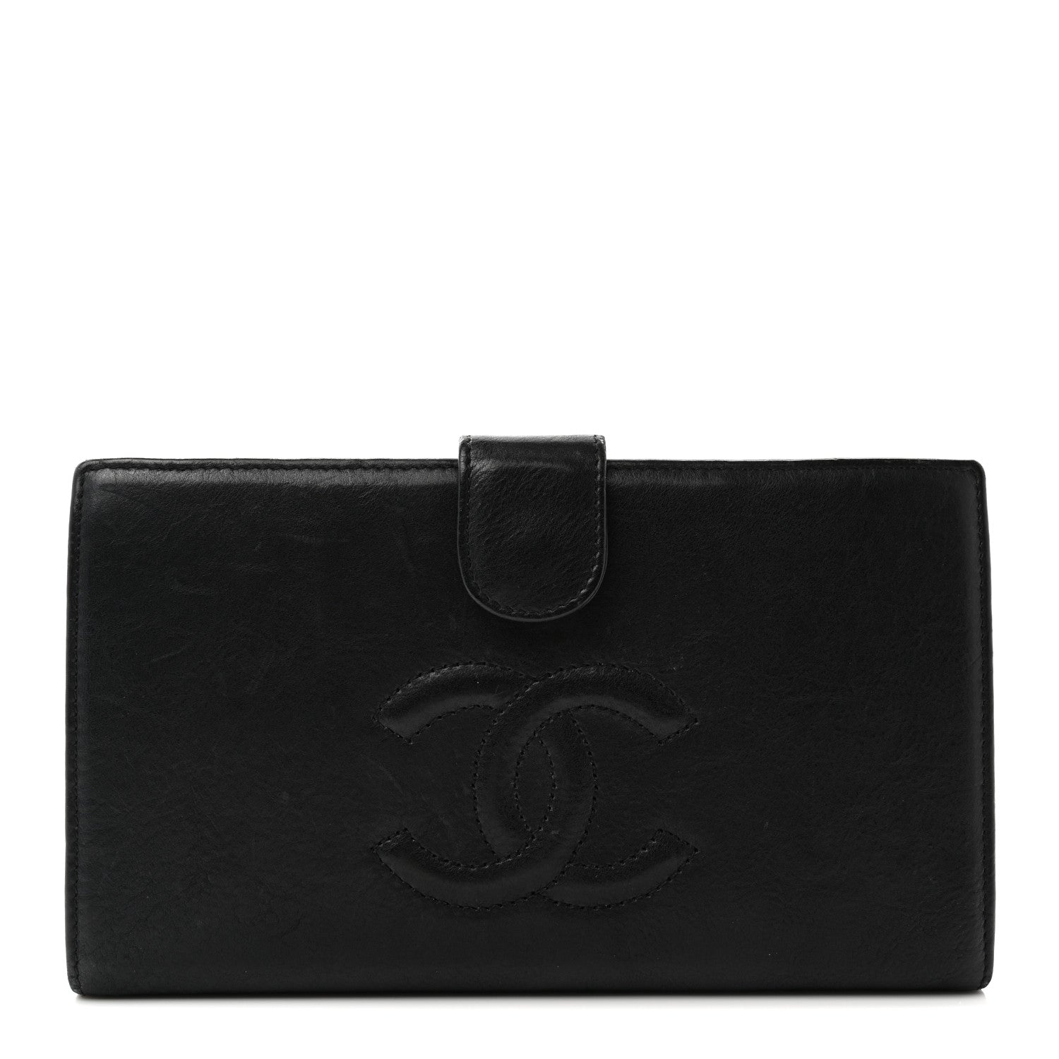 Chanel Calfskin Timeless French Wallet Black 1 of 8