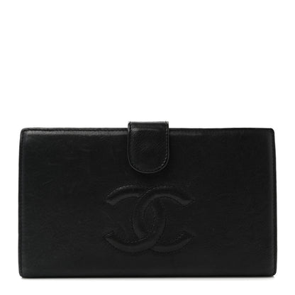 Chanel Calfskin Timeless French Wallet Black 1 of 8