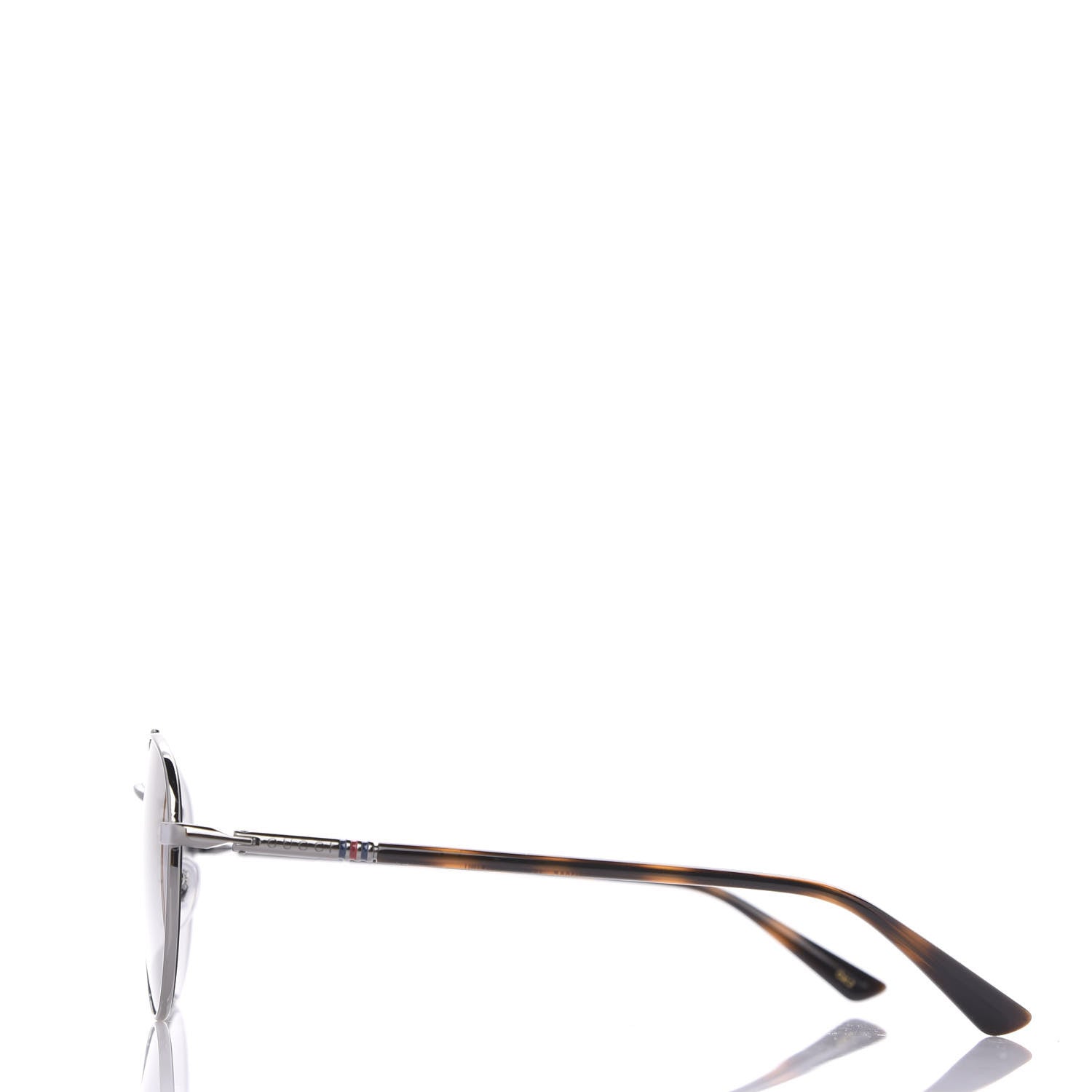 Gucci Acetate Aviator Sunglasses GG0447S Silver 2 of 8
