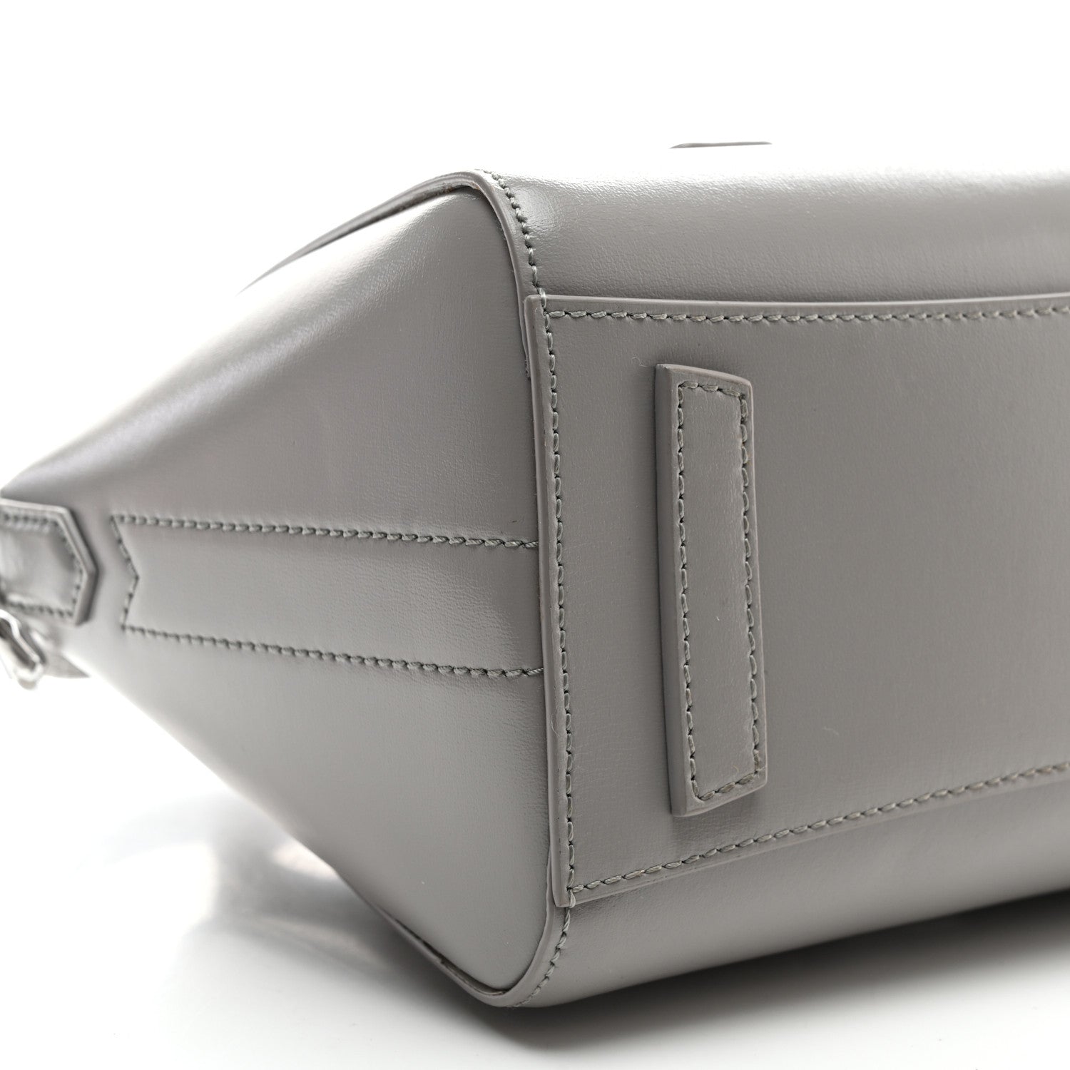 Givenchy Box Calfskin Mini Lock Antigona Shoulder Bag Medium Grey 7 of 8