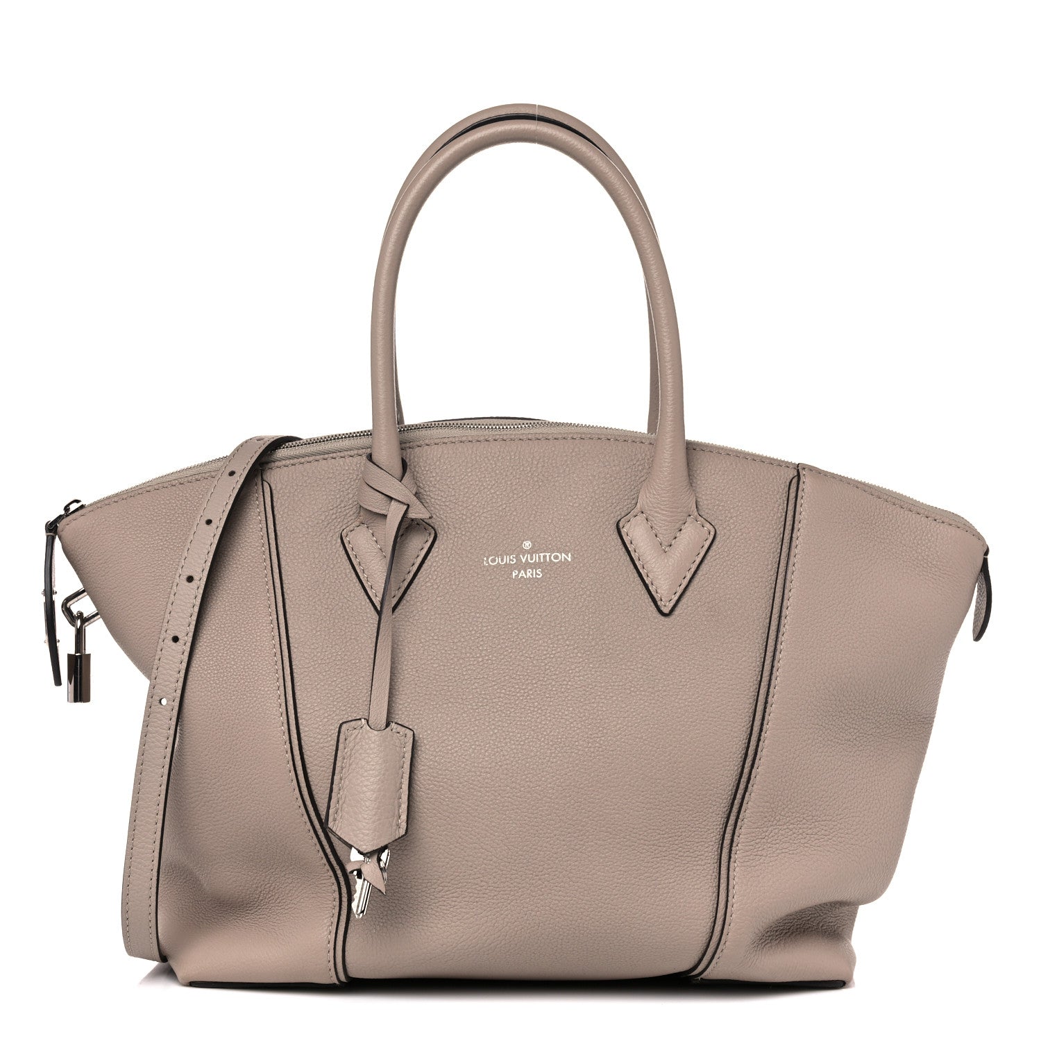 Louis Vuitton Veau Cachemire Soft Lockit MM Galet 1 of 11