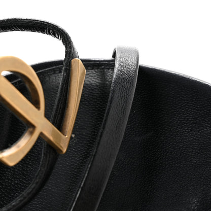 Saint Laurent Calfskin Cassandra 100 Sandals 40 Black 10 of 10