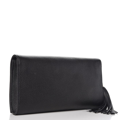 Gucci Pebbled Calfskin Medium Soho Clutch Black 3 of 8